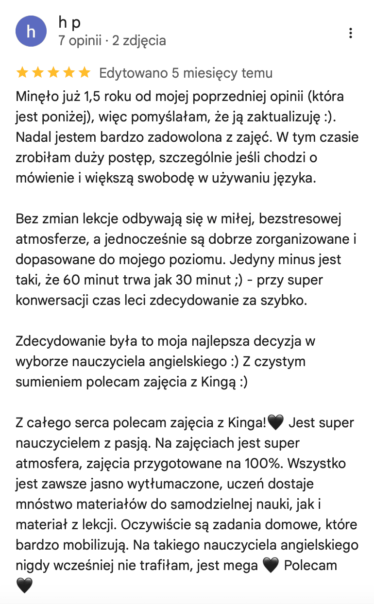 Opinia od Hani