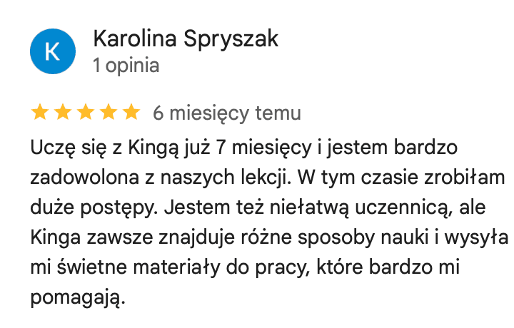 Opinia od Karoliny